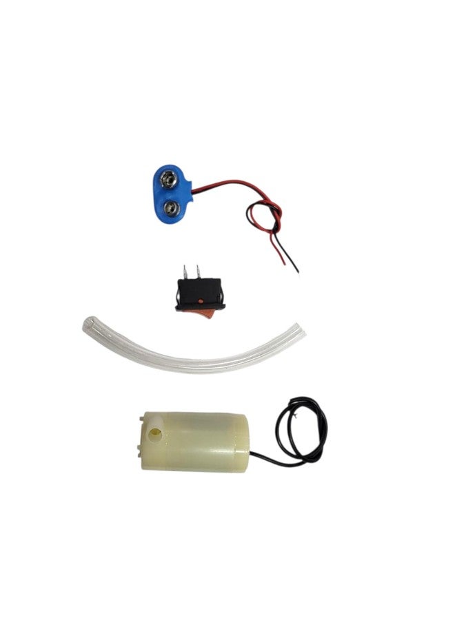 Definite Art Kids Students School Home Experiments Science Physics Chemistry Economics Project Model Supplies (Water Pump with Cell Connector & Switch) - Image 2